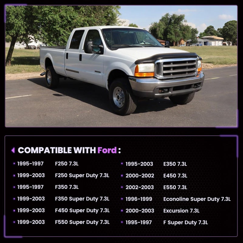 Pnkauto 7.3 IPR Valve Injector Pressure Regulator and ICP Control Sensor Kit Compatible with 1999-2003 F250 F350 F450 F550 Super Duty, 1995-2003 E350, for V8 Diesel Turbocharged, Replace F81Z9C968AA - Image 2